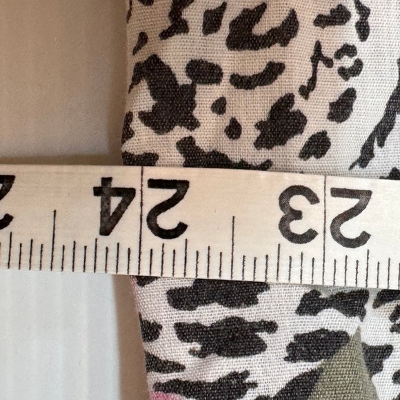 Vintage Button Up Size 22W Tropical Leopard Floral Short Sleeve Shirt Summer - Picture 7 of 10